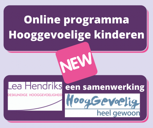 Online programma Hooggevoelige kinderen